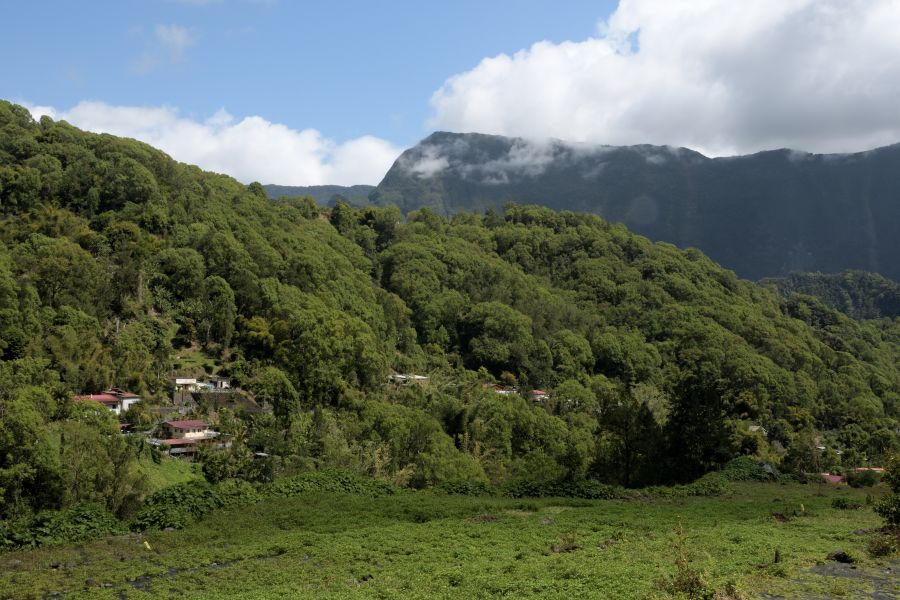 Auf dem Weg zum Wasserfall Cascade du Voile de la Mariée