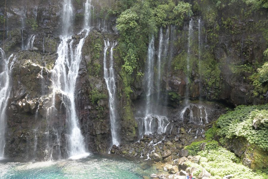 Blick auf den Cascade de Grand Galet