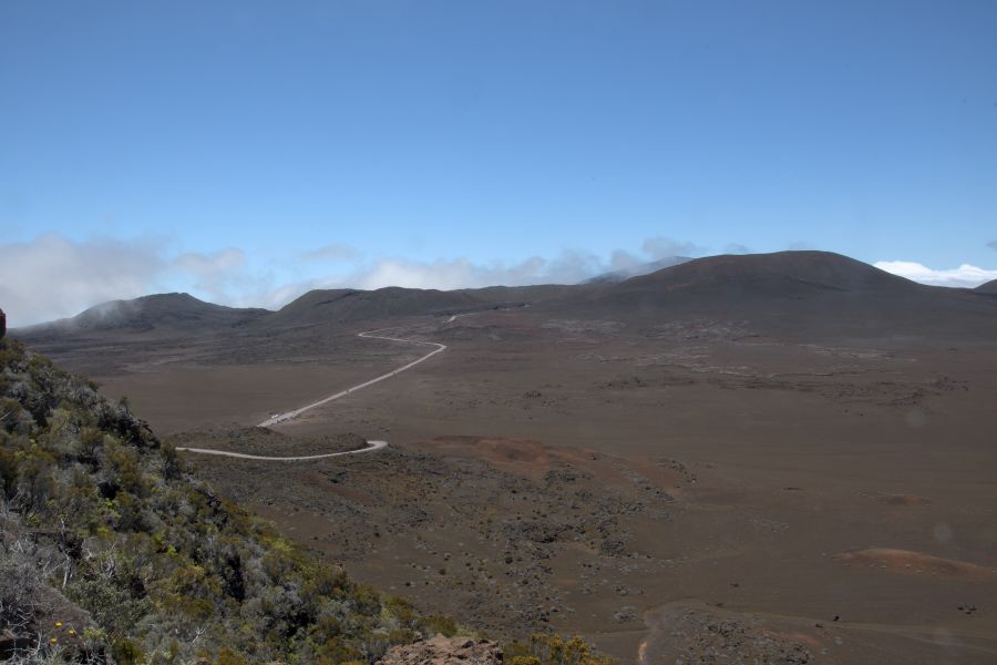 Blick auf die Plaine des Sables, eine vulkanische Hochebene