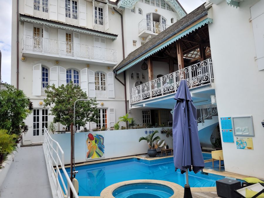 Blick auf den Pool