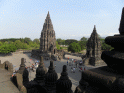 View from Candi Shiva Mahadeva, Prambanan temple compound, Yogyakarta